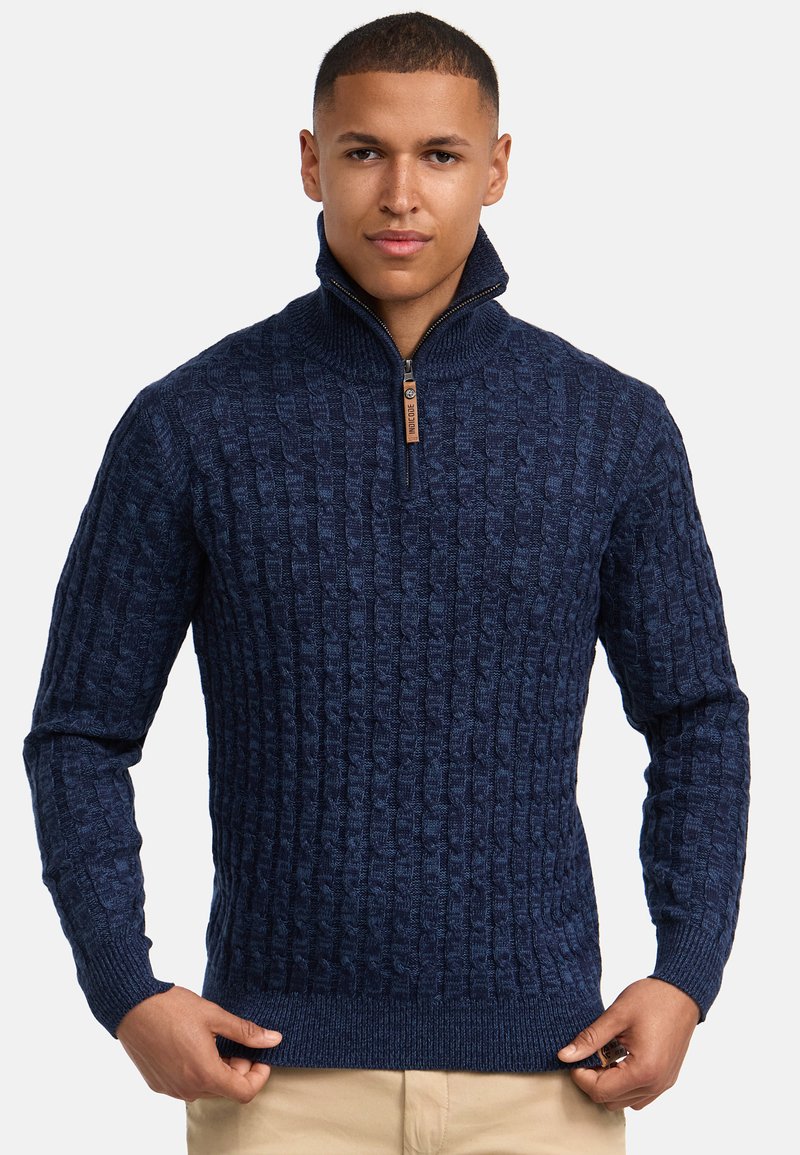INDICODE JEANS HECTOR - Strickpullover - navy