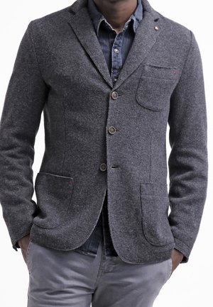 Blazer jacket - mottled dark grey