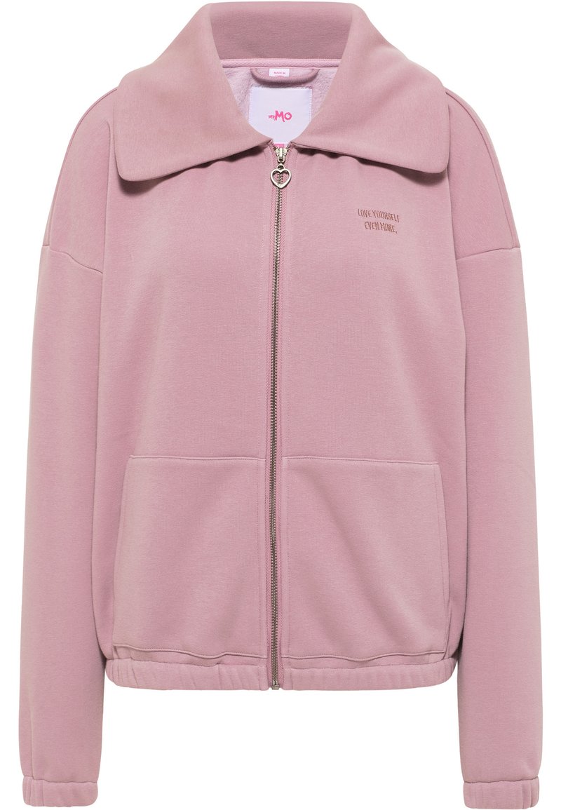 myMo Sweater met rits mauve