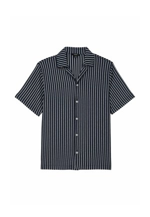 Reiss, REGULAR FIT - GRIFF TEXTURED STRIPE CUBAN-COLLAR SHIRT . - Chemise - navy white