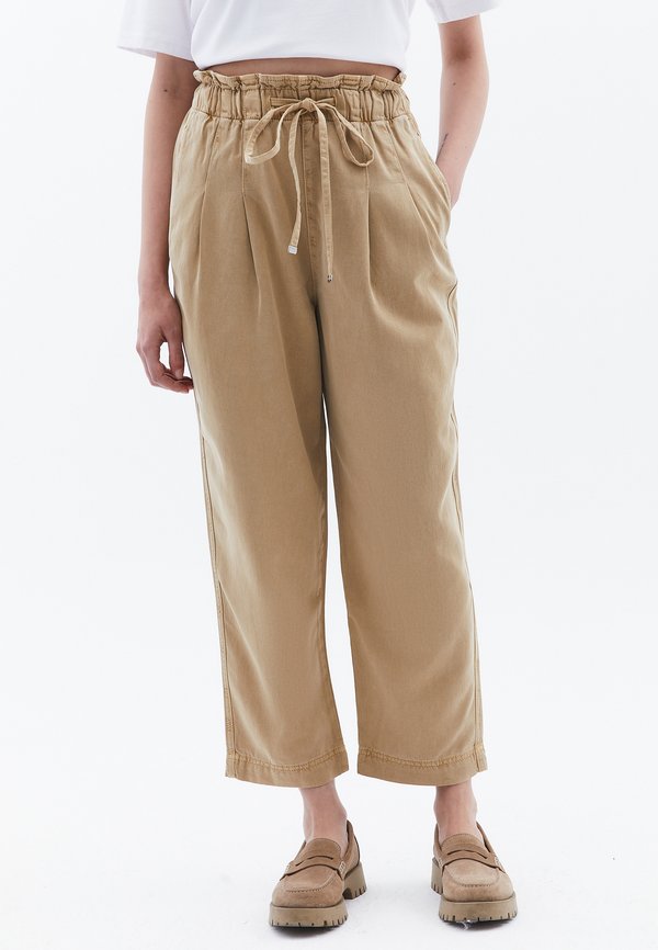 MIT HOHER TAILLE - Stoffhose - antik curds whey