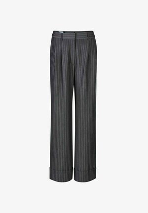 MADELEINE, WIDE LEG - Stoffhose - lead grey melange