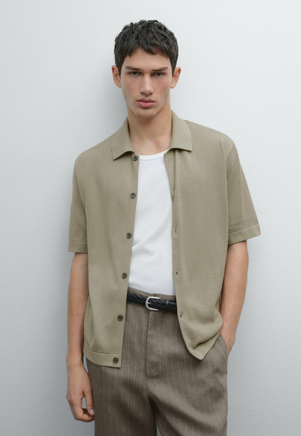 SHORT SLEEVE - Cardigan - khaki
