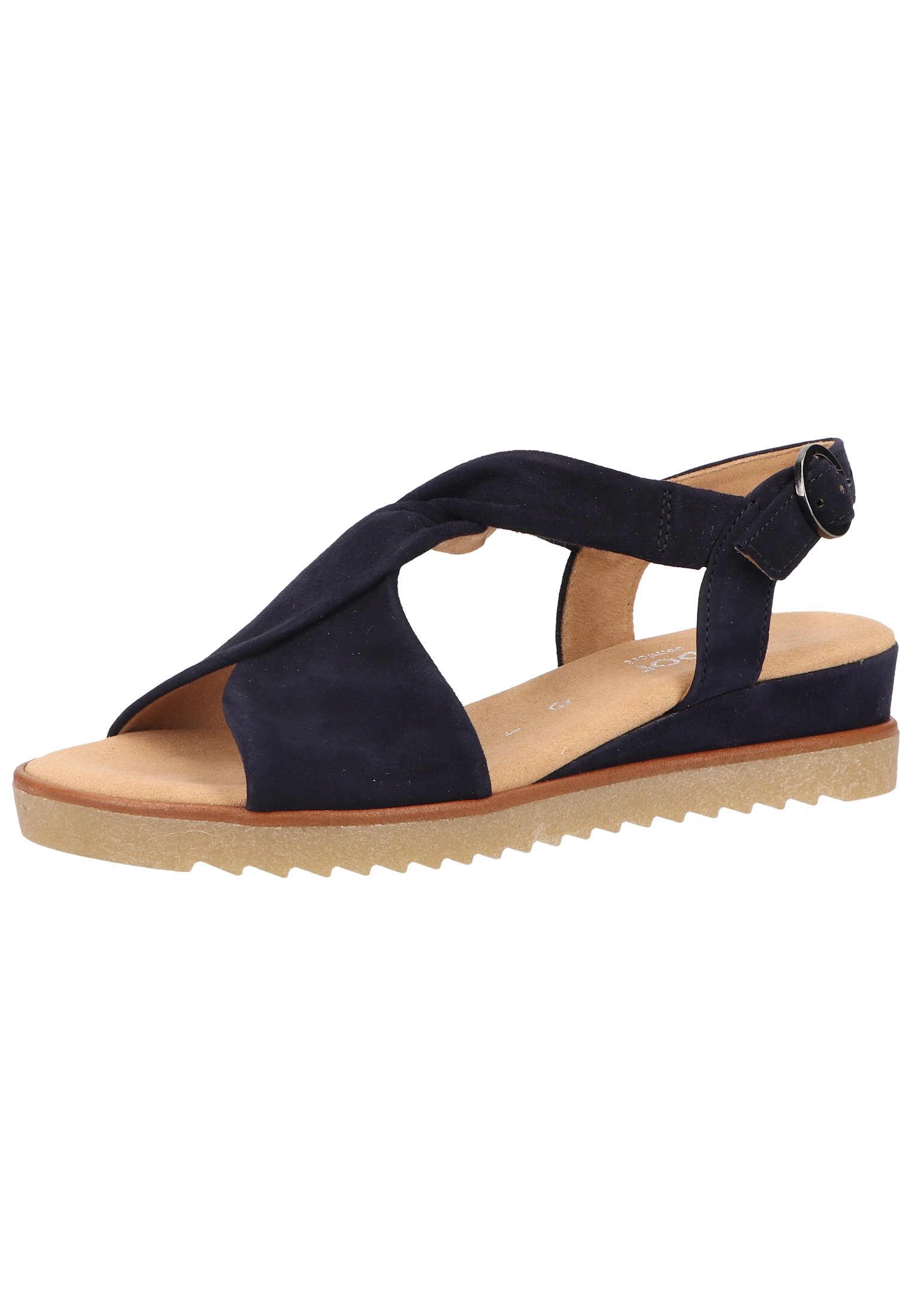 Gabor Sandalen met sleehak - atlantik obl honi/donkerblauw - Zalando.nl