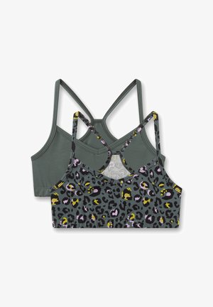 Sanetta, MÄDCHEN-BUSTIER (DOPPELPACK) GRÜN LEO - Bustier - grün
