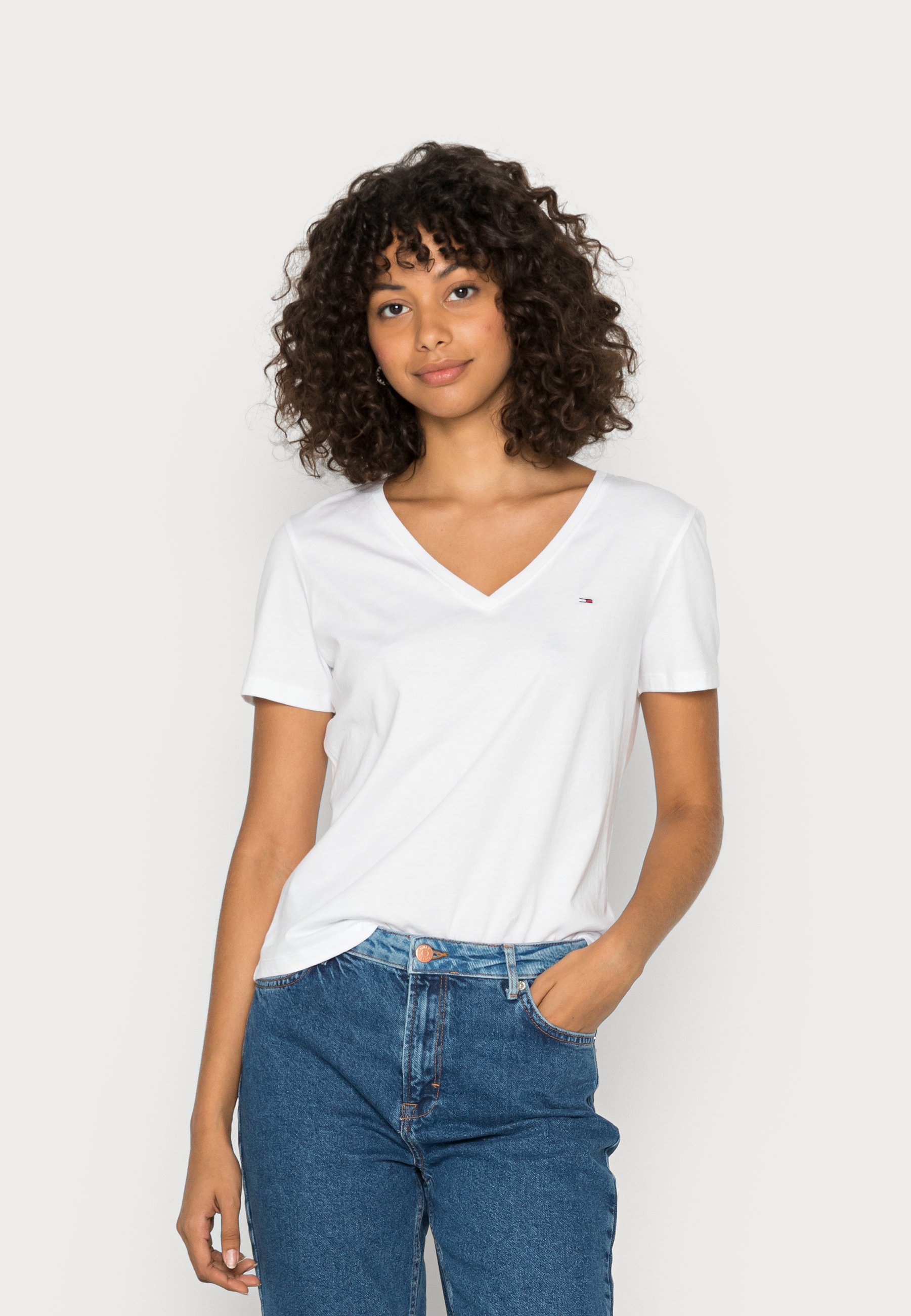 Soft v neck women's t shirts Clearance