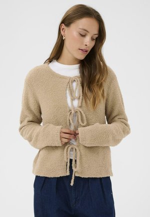 AAMI TIE - Strickjacke - oxford tan