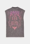 LAMELO WORLD CUT OFF TEE - T-shirts print - dusky gray
