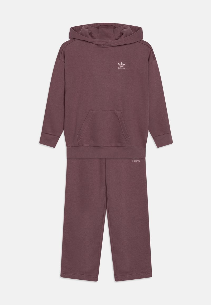 adidas Originals HOODIE KIDS UNISEX SET - Tracksuit bottoms - shadow fig