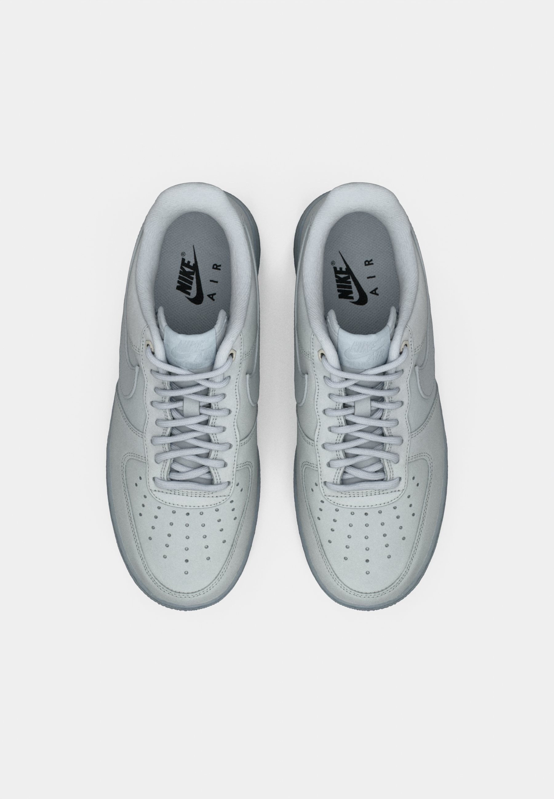nike air force 1 07 trainers wolf grey glitter