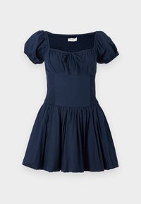 Hollister Sofia Drop-Waist Bubble Skort Dress - Day dress - navy
