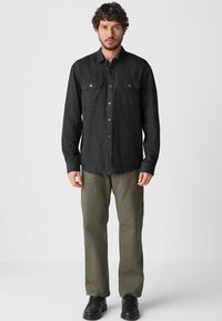 Next REGULAR FIT-LONG SLEEVE - Majica - charcoal grey