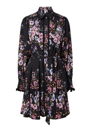 YAS, YASTILERA LS SHIRT DRESS S. NOOS - Skjortekjole - black