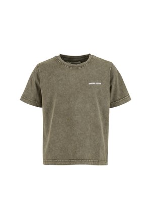 OUTDOOR SOCIETY OVERSIZED WASHED - Camiseta estampada - green