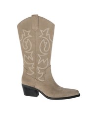 Cowboy-/Bikerboot - taupe
