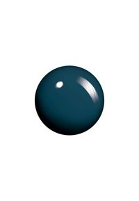Teal ronde verf vlek met een glanzende afwerking en lichte reflectie. Gladde textuur zonder zichtbare imperfecties. Witte achtergrond.