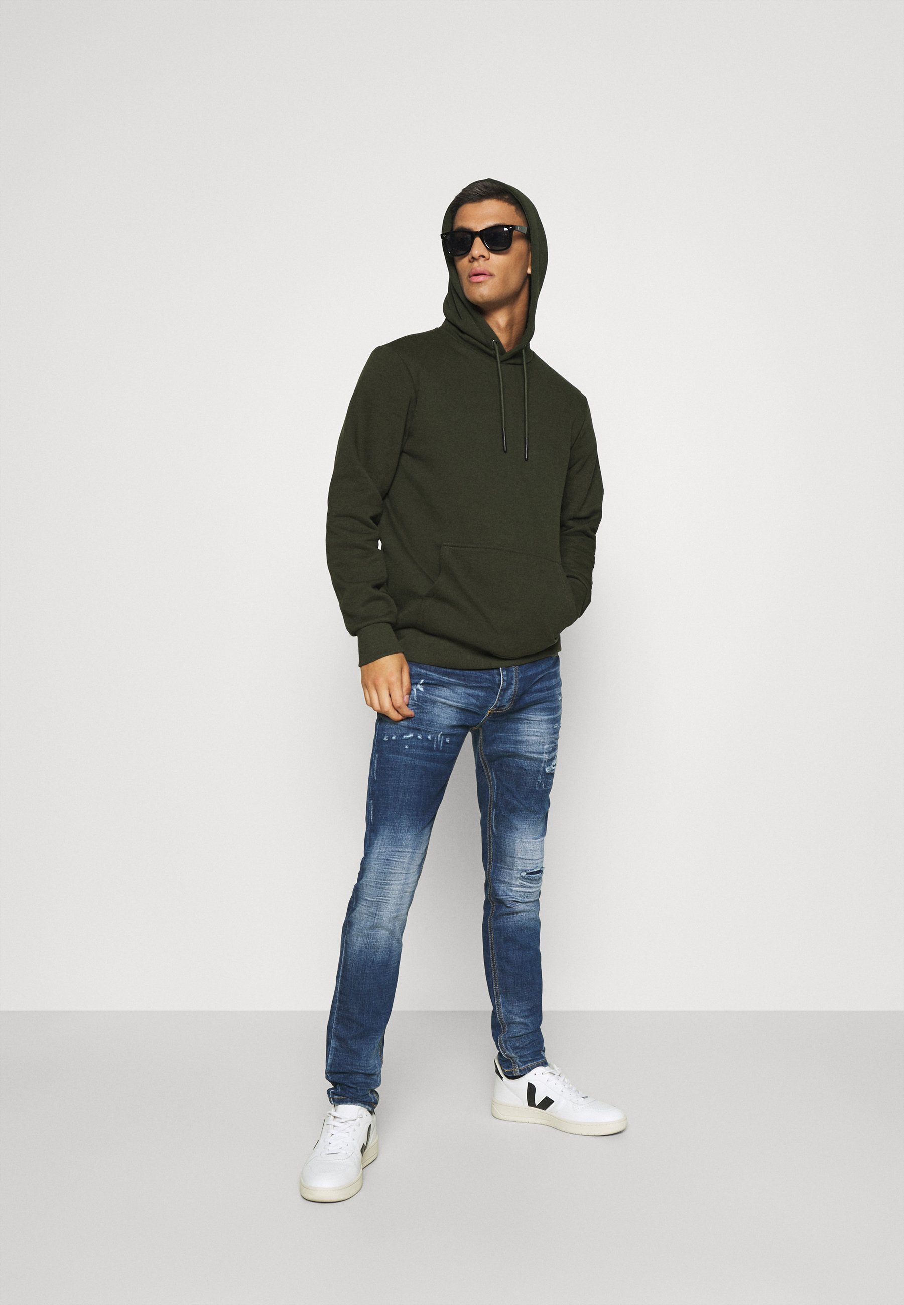 Only \u0026 Sons ONSCERES LIFE - Felpa con cappuccio - forest night/verde scuro  - Zalando.it