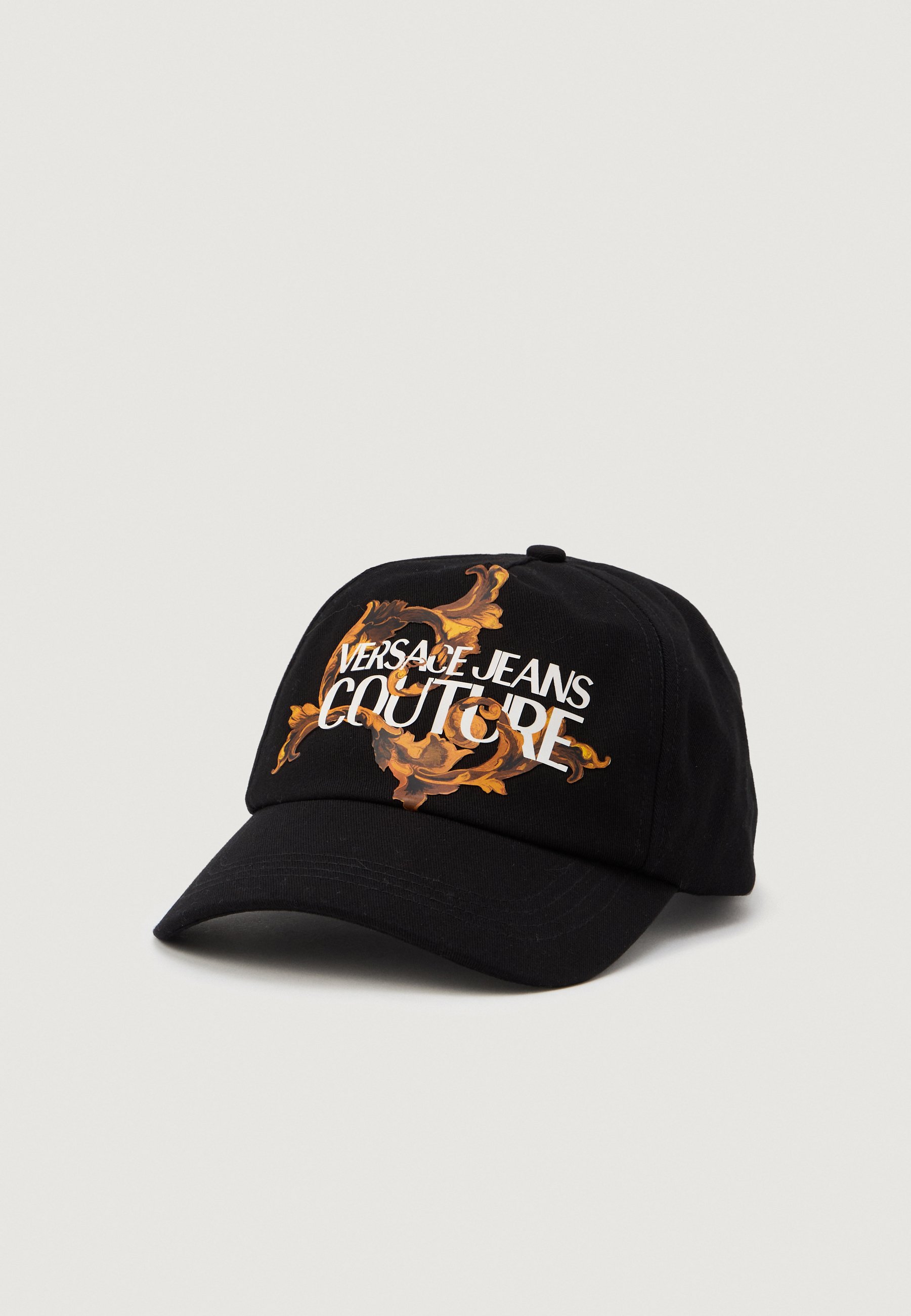 Versace Jeans Couture Black and Gold Baroque Baseball Cap Versace Jeans Couture Black jewel print baseball cap  main image 3