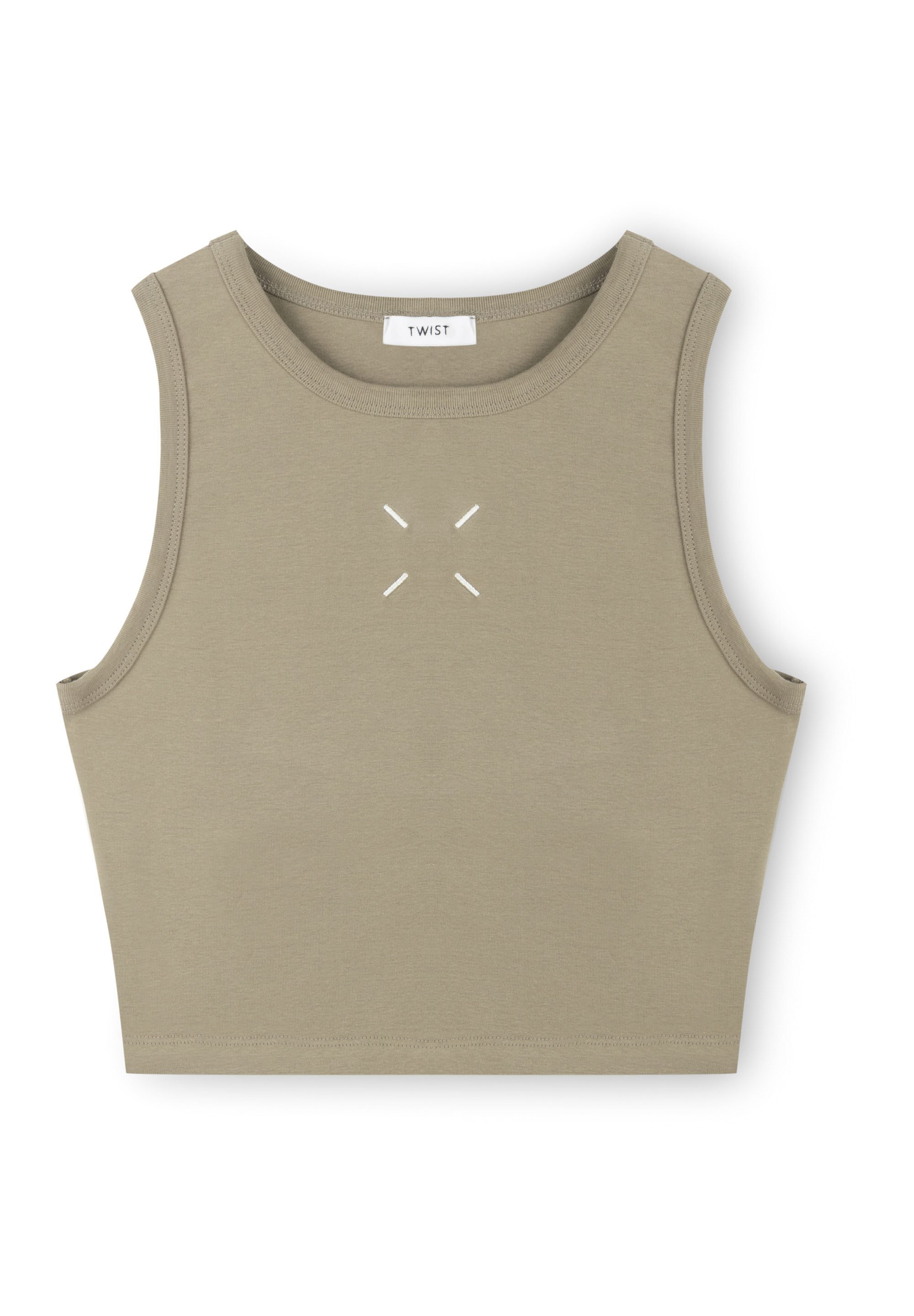 Twist SLIM FIT - Top/kamień - Zalando.pl