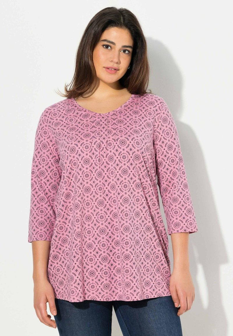 Ulla Popken 3/4 SLEEVE - Camiseta de manga larga - raspberry