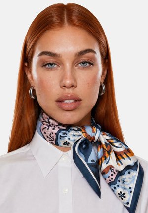 I AM, FOULARD MOTIVO GEOMETRICO STAMPA - Foulard - light-blue