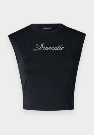 Even&Odd T-shirts med print - black