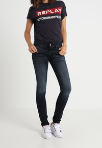 Replay Vaqueros pitillo - blue-black denim