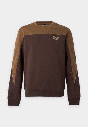 EA7 Emporio Armani, TRAIN ATHLETIC COLOUR BLOCK - Mikina - mulch