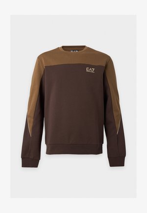EA7 Emporio Armani, TRAIN ATHLETIC COLOUR BLOCK - Mikina - mulch