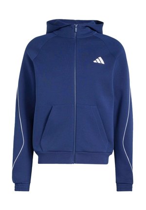 adidas Sportswear, ADIDAS SPORTSWEAR STADIUM SMALL LOGO FULL-ZIP HOODIE - Felpa con zip - dark blue