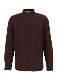 THE LINEN - Košeľa - dark brown