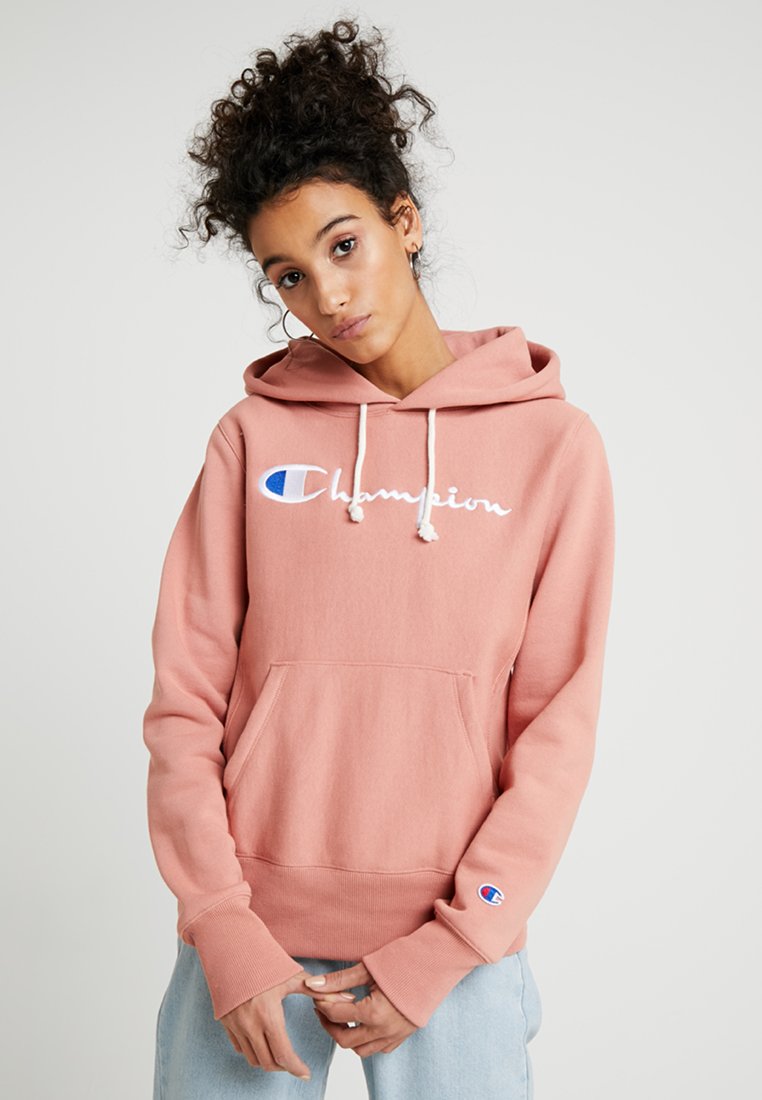 salmon champion hoodie