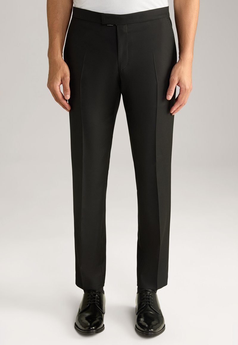 Pantalon Costume Vintage En Laine Noire Taille 48 - Style Y2K, Occasion Très Bon état