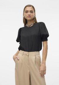 Vero Moda VMMELONEY SMOCK - Tričko s potlačou - black