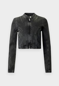 ZIPPED JACKET - Jeansjakke - black vein