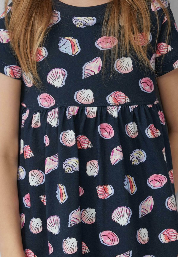 AUSGESTELLTES MIT ALL-OVER-PRINT - Jerseykleid - tiefblau