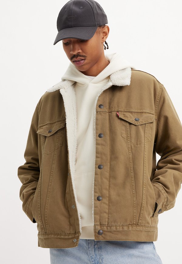 TYPE 3 SHERPA TRUCKER JACKET - Jeansjacke - washed cougar