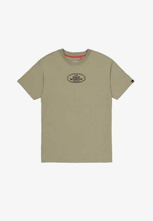 Alpha Industries, ALPHA INDUSTRIES MEN - T-SHIRTS NOSEART BACKPRINT T-SHIRT - T-Shirt print - olive