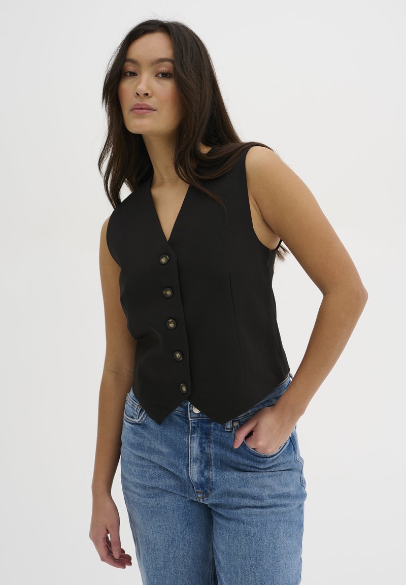 My Essential Wardrobe - YOLAMW - Waistcoat - black, Enlarge