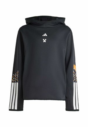 MINECRAFT TRAINING 3 STRIPES - Mikina s kapucňou - black