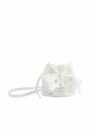 DIAMANTE BOW POUCH - Umhängetasche - ivory