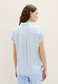 TOM TAILOR Hemdbluse - blue white thin stripe
