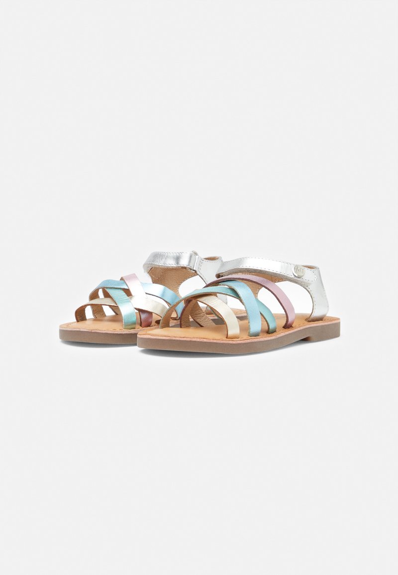 Kickers DIAZZ - Sandalen - beige/marine/donkerblauw