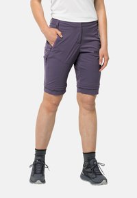 Jack Wolfskin GLASTAL  AWAY - Pantaloni - dark grape