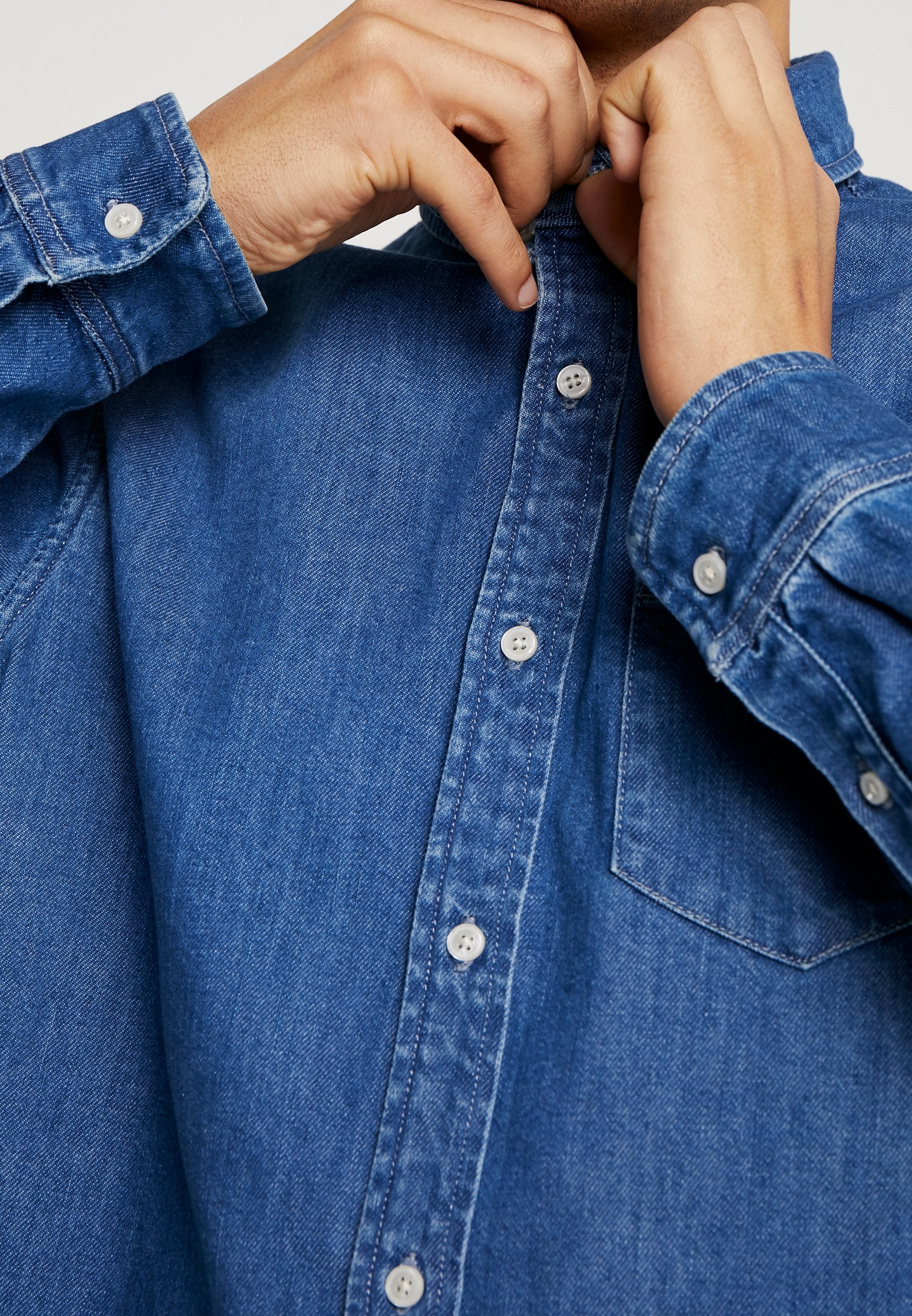 Carhartt WIP CIVIL JANESVILLE Skjorte blue stone washed Carhartt WIP CIVIL JANESVILLE - Skjorte - blue stone washed