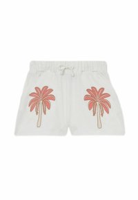 Reiss REISS PALMER COTTON PALM TREE DRAWSTRING SHORTS - Šortky - ivory