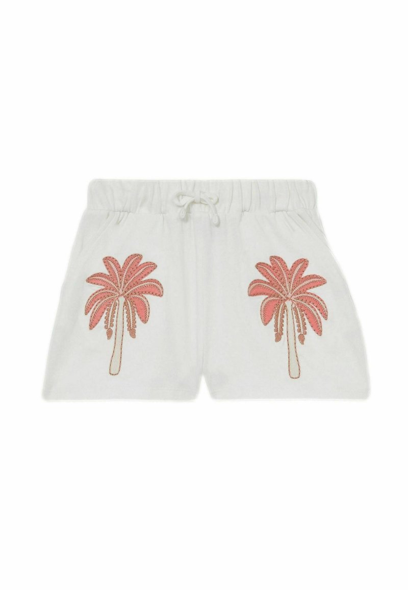 Reiss REISS PALMER COTTON PALM TREE DRAWSTRING SHORTS - Šortky - ivory