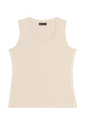 REGULAR CON LOGO  E INSERTI ELASTICI - Débardeur - off-white