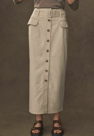 PREMIUM BELTED COLUMN  - Maksi svārki - beige