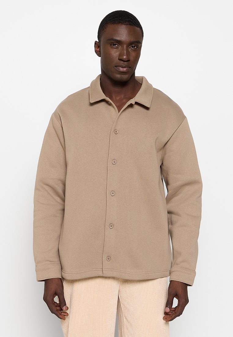 Selected Homme Sweater met rits beige Selected Homme Sweater met rits beige
